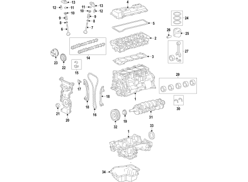 2015 Toyota Camry Engine Mounting Diagram 2 - Thumbnail