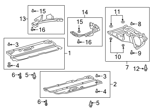 2025 Toyota Corolla Under Cover & Splash Shields Diagram 2 - Thumbnail