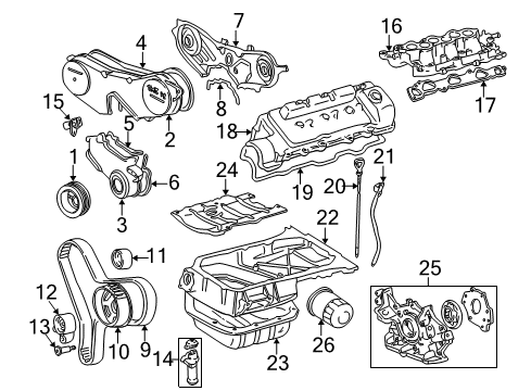 1999 Toyota Camry Engine Parts Diagram