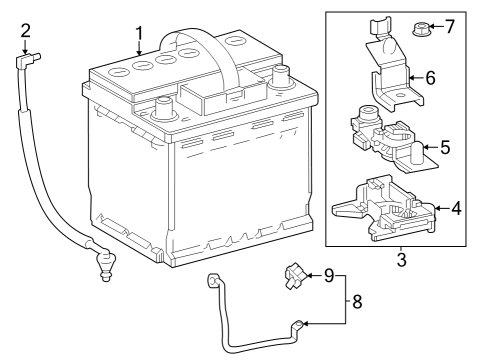2023 Toyota Prius Battery Diagram for 28800-21223