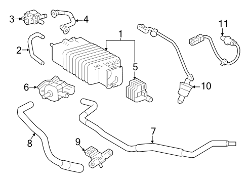 2025 Toyota Grand Highlander Vapor Canister Diagram 3 - Thumbnail