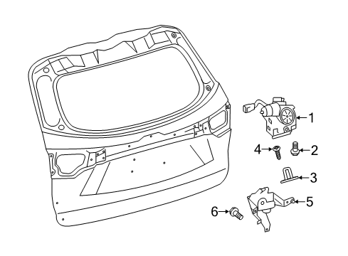 2017 Toyota Highlander Lift Gate Diagram