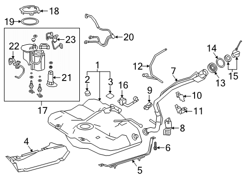 2021 Toyota Avalon Fuel System Components Diagram 2 - Thumbnail