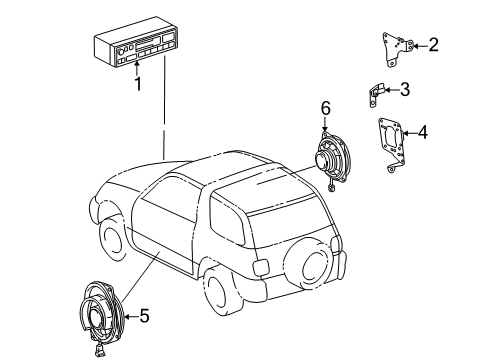 2000 Toyota RAV4 Sound System Diagram