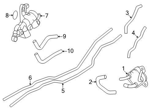 2024 Toyota Land Cruiser Oil Cooler Diagram