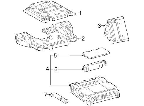 2025 Toyota Crown Communication System Components Diagram