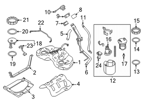 2023 Toyota GR86 Senders Diagram