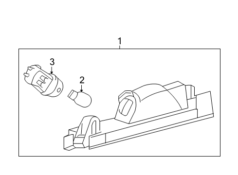2018 Toyota Corolla iM License Lamps Diagram