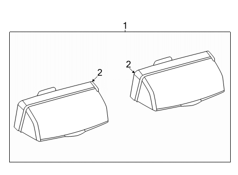 2025 Toyota Crown Signia License Lamps Diagram