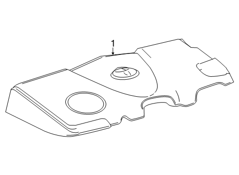2025 Toyota Camry Engine Appearance Cover Diagram