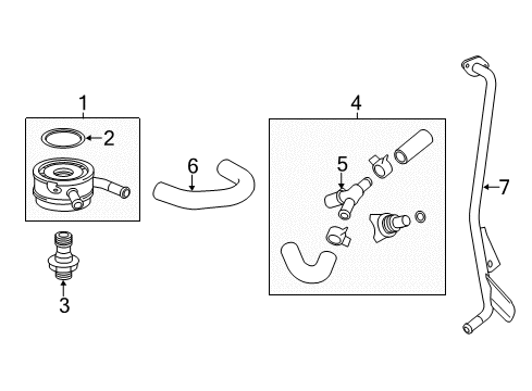 2004 Toyota RAV4 Oil Cooler Diagram