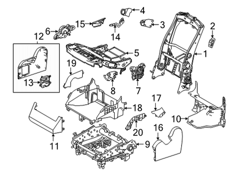 2025 Toyota Sienna Second Row Seats Diagram