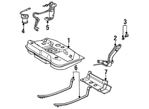 1985 Toyota Camry Fuel Supply Diagram