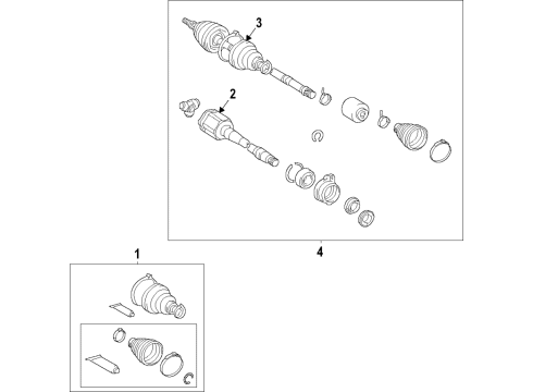 2024 Toyota Venza Front Axle Diagram