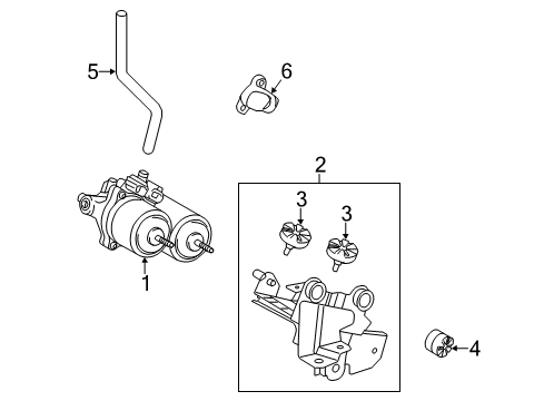 2012 Toyota Prius C Hydraulic System - Brakes Diagram 2 - Thumbnail