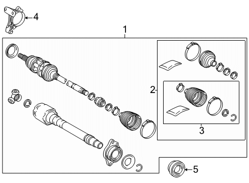 2025 Toyota Crown Signia Front Axle Diagram