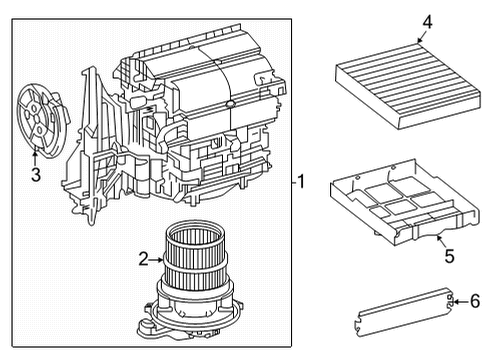 2025 Toyota Highlander Blower Motor & Fan Diagram