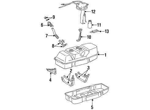 1996 Toyota T100 Fuel Supply Diagram