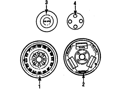 1987 Toyota MR2 Wheels Diagram
