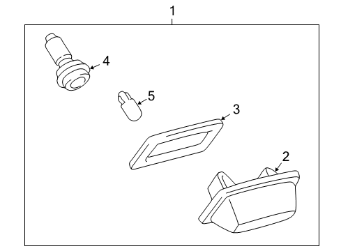 2005 Toyota Matrix License Lamps Diagram