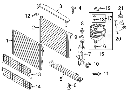 2025 Toyota GR Supra Radiator & Components Diagram 2 - Thumbnail