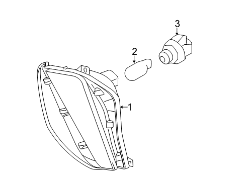 2012 Toyota Prius V Bulbs Diagram
