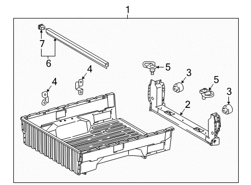2019 Toyota Tacoma Floor Diagram 3 - Thumbnail