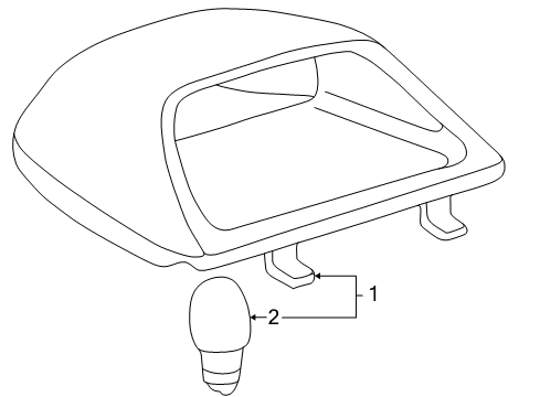 2001 Toyota Echo High Mount Lamps Diagram