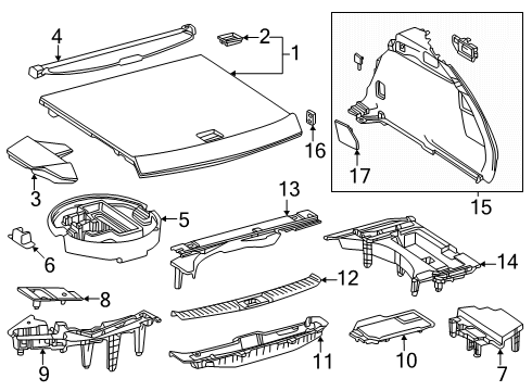 2025 Toyota Crown Signia Interior Trim - Rear Body Diagram