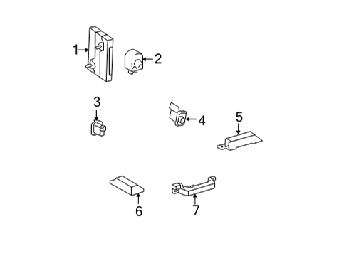 2007 Toyota Camry Keyless Entry Components Diagram