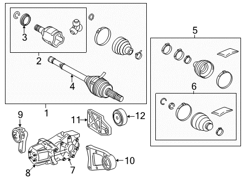 2015 Toyota RAV4 Axle & Differential - Rear Diagram