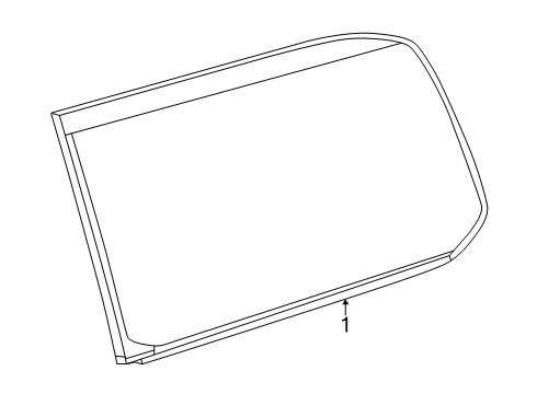 2025 Toyota Land Cruiser Glass & Hardware - Quarter Panel Diagram