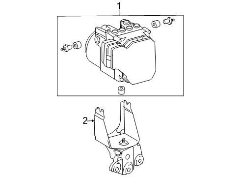 2007 Toyota RAV4 ABS Components Diagram