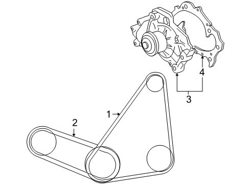 2004 Toyota Sienna Water Pump Diagram