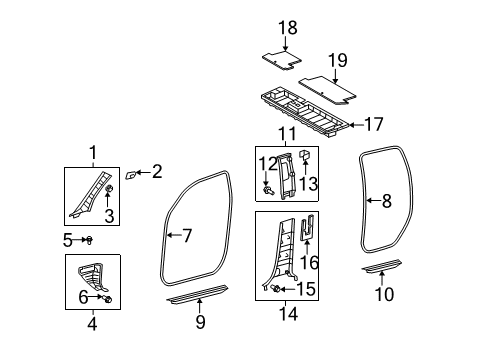 2010 Toyota Tundra Interior Trim - Cab Diagram 6 - Thumbnail