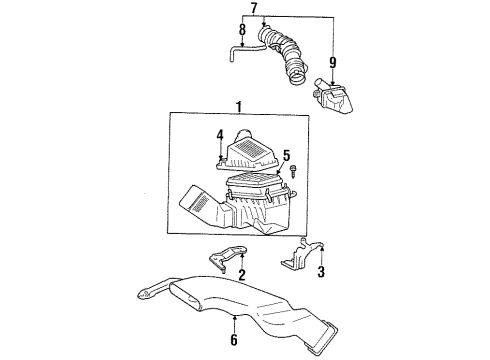 1996 Toyota Tercel Air Intake Diagram