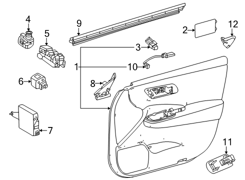 2025 Toyota Crown Signia Front Door Diagram