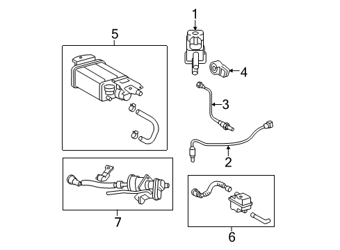 2010 Toyota Camry Oxygen Sensor, Front Diagram for 89467-06100