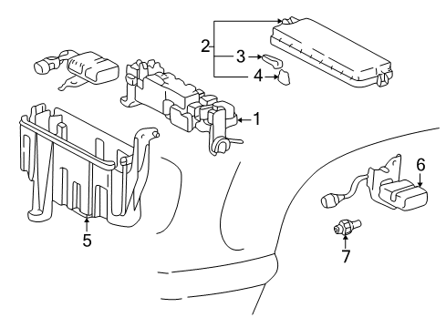 2004 Toyota Tundra Electrical Components Diagram 2 - Thumbnail