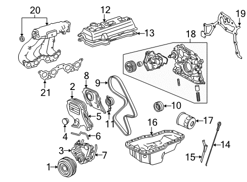 2000 Toyota Solara Engine Parts Diagram