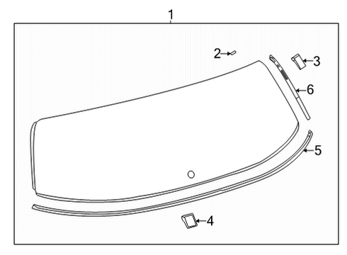 2025 Toyota Sienna Glass - Lift Gate Diagram