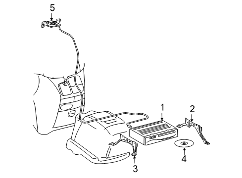 2004 Toyota Sienna Gps Antenna Diagram for 86860-45010