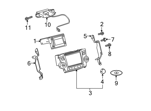 2013 Toyota Highlander Disc Diagram for 86271-73014