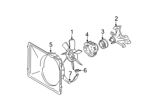 2003 Toyota Tundra Cooling Fan Diagram
