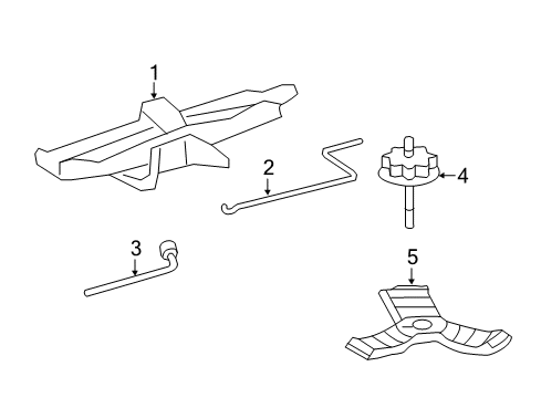 2017 Toyota Camry Jack & Components Diagram