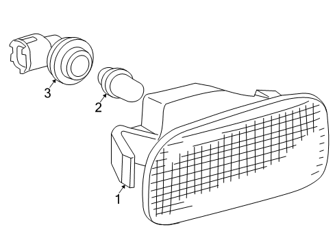 2006 Scion xB Side Repeater Lamps Diagram