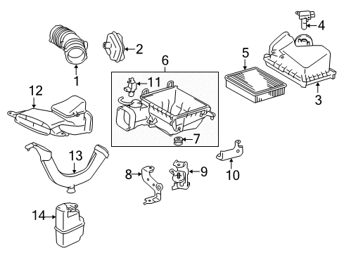 2017 Toyota Camry Filters Diagram