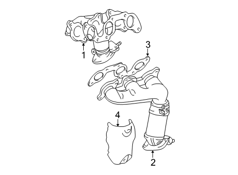 2000 Toyota Solara Exhaust Manifold Diagram 2 - Thumbnail