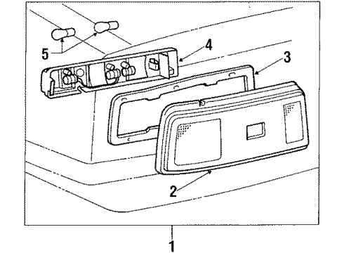 1988 Toyota Supra Tail Lamps Diagram