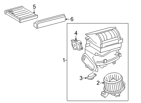 2019 Toyota Corolla Blower Motor & Fan Diagram 3 - Thumbnail